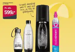 Fleggaard Sodastream maskine m. 3 flasker erbjuda