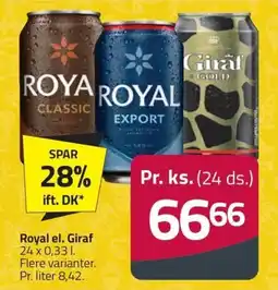 Fleggaard Royal el. giraf erbjuda