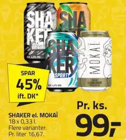 Fleggaard Shaker el. mokaï erbjuda