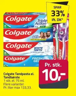 Fleggaard COLGATE Tandpasta el. tandbørste erbjuda