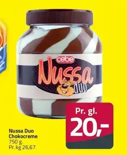 Fleggaard Nussa duo chokocreme erbjuda