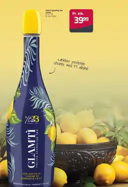 Fleggaard GLAMTÍ Sparkling tea lemon erbjuda
