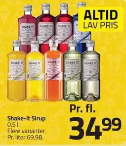 Fleggaard SHAKE-IT Sirup erbjuda