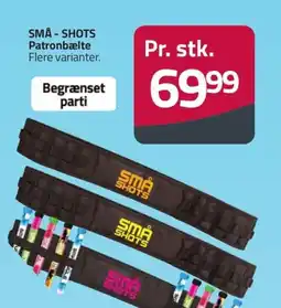 Fleggaard SMÅ - SHOTS Patronbælte erbjuda