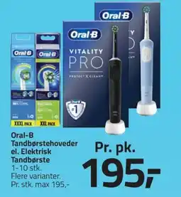 Fleggaard ORAL-B Tandbørstehoveder el. elektrisk tandbørste erbjuda