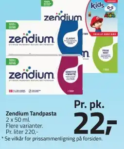 Fleggaard ZENDIUM Tandpasta erbjuda