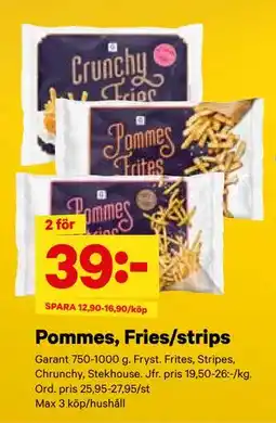 City Gross Pommes, Fries/strips erbjuda