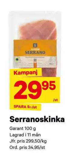 City Gross Serranoskinka erbjuda