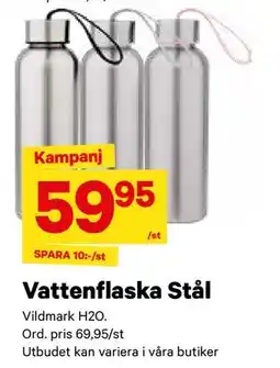 City Gross Vattenflaska Stål erbjuda