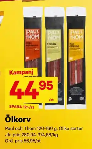 City Gross Ölkorv erbjuda