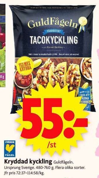ICA Supermarket Kryddad kyckling erbjuda