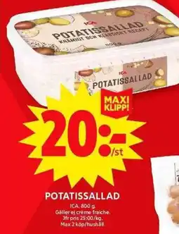ICA Maxi ICA Potatissallad erbjuda