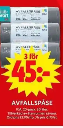 ICA Maxi ICA Avfallspåse erbjuda