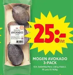 ICA Maxi ICA Mogen avokado 3-pack erbjuda