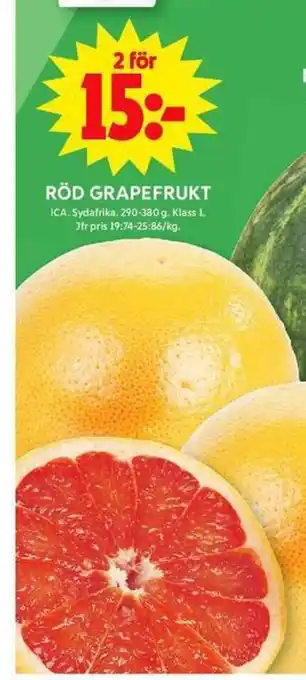 ICA Maxi Röd grapefrukt erbjuda