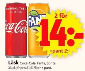ICA Supermarket Läsk 2x33cl erbjuda