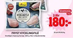 ICA Maxi Fryst kycklingfilé erbjuda