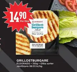 Willys ELDORADO Grillostburgare erbjuda