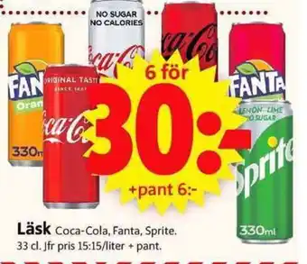 ICA Supermarket Läsk 6x33cl erbjuda