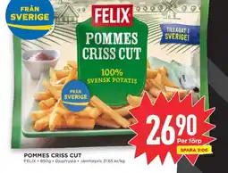 Willys FELIX Pommes criss cut erbjuda