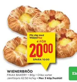 Willys Wienerbröd erbjuda