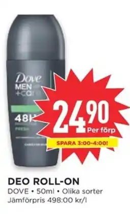 Willys DOVE Deo roll-on erbjuda