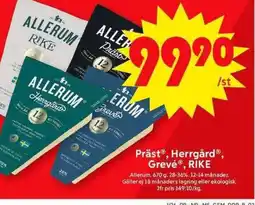 ICA Maxi ALLERUM Präst®, HerrgårdⓇ, Grevé®, Rike erbjuda
