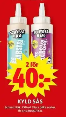 ICA Maxi Kyld sås Schysst Käk erbjuda