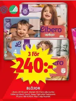 ICA Maxi LIBERO Blöjor erbjuda