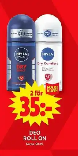 ICA Maxi NIVEA Deo roll on erbjuda