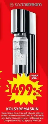 ICA Maxi Kolsyremaskin Sodastream erbjuda