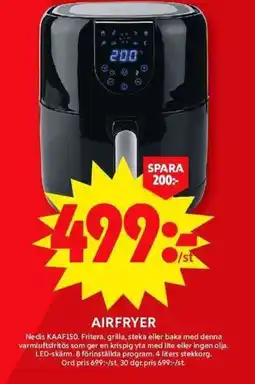 ICA Maxi Airfryer Nedis KAAF150 erbjuda