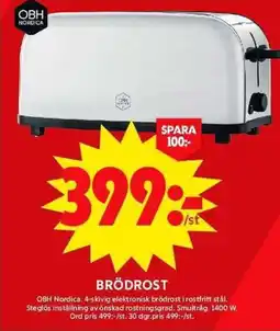 ICA Maxi Brödrost OBH Nordic erbjuda