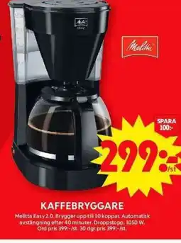 ICA Maxi Kaffebryggare Melitta Easy 2.0 erbjuda