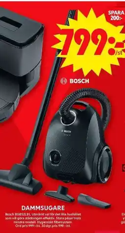 ICA Maxi BOSCH Dammsugare erbjuda
