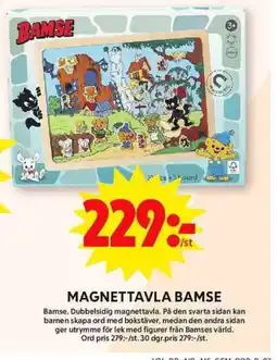 ICA Maxi Magnettavla bamse erbjuda