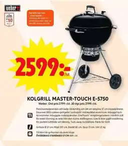ICA Maxi WEBER Kolgrill Master-touch E-5750 erbjuda