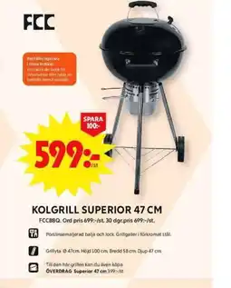 ICA Maxi Kolgrill superior FCCBBQ erbjuda