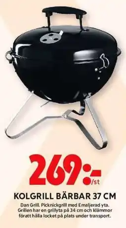 ICA Maxi Kolgrill bärbar Dan Grill erbjuda