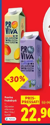 Lidl Proviva Fruktdryck erbjuda