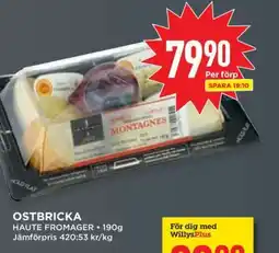 Willys OSTBRICKA HAUTE FROMAGER erbjuda