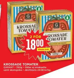 Willys Krossade Tomater erbjuda