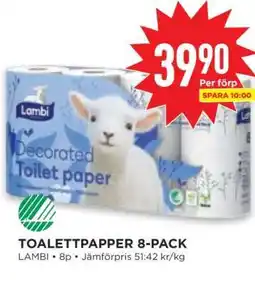 Willys TOALETTPAPPER 8-PACK erbjuda