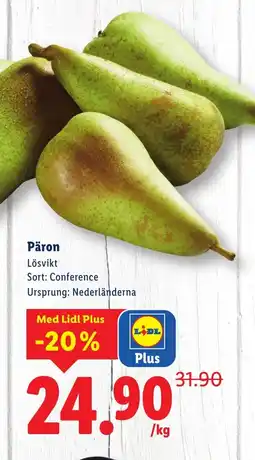 Lidl Päron erbjuda