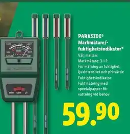 Lidl PARKSIDE Markmätare/-fuktighetsindikator erbjuda