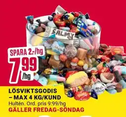 ÖoB Lösviktsgodis erbjuda