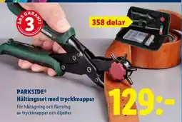 Lidl PARKSIDE Håltångsset med tryckknappar erbjuda