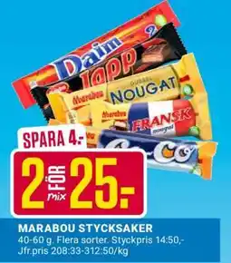 ÖoB MARABOU STYCKSAKER erbjuda