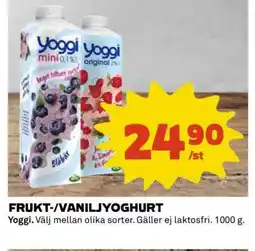 Coop Frukt-/Vaniljyoghurt erbjuda