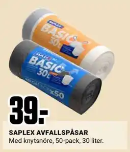 ÖoB SAPLEX AVFALLSPÅSAR erbjuda